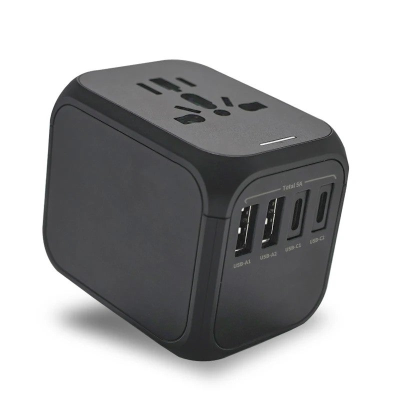 Bluejw Universal Travel Adapter, 2 USB & 2 USB-C Port Smart Socket Charger, UK US AU EU Plug, Portable Automobile Chargers Compatible - Image 4